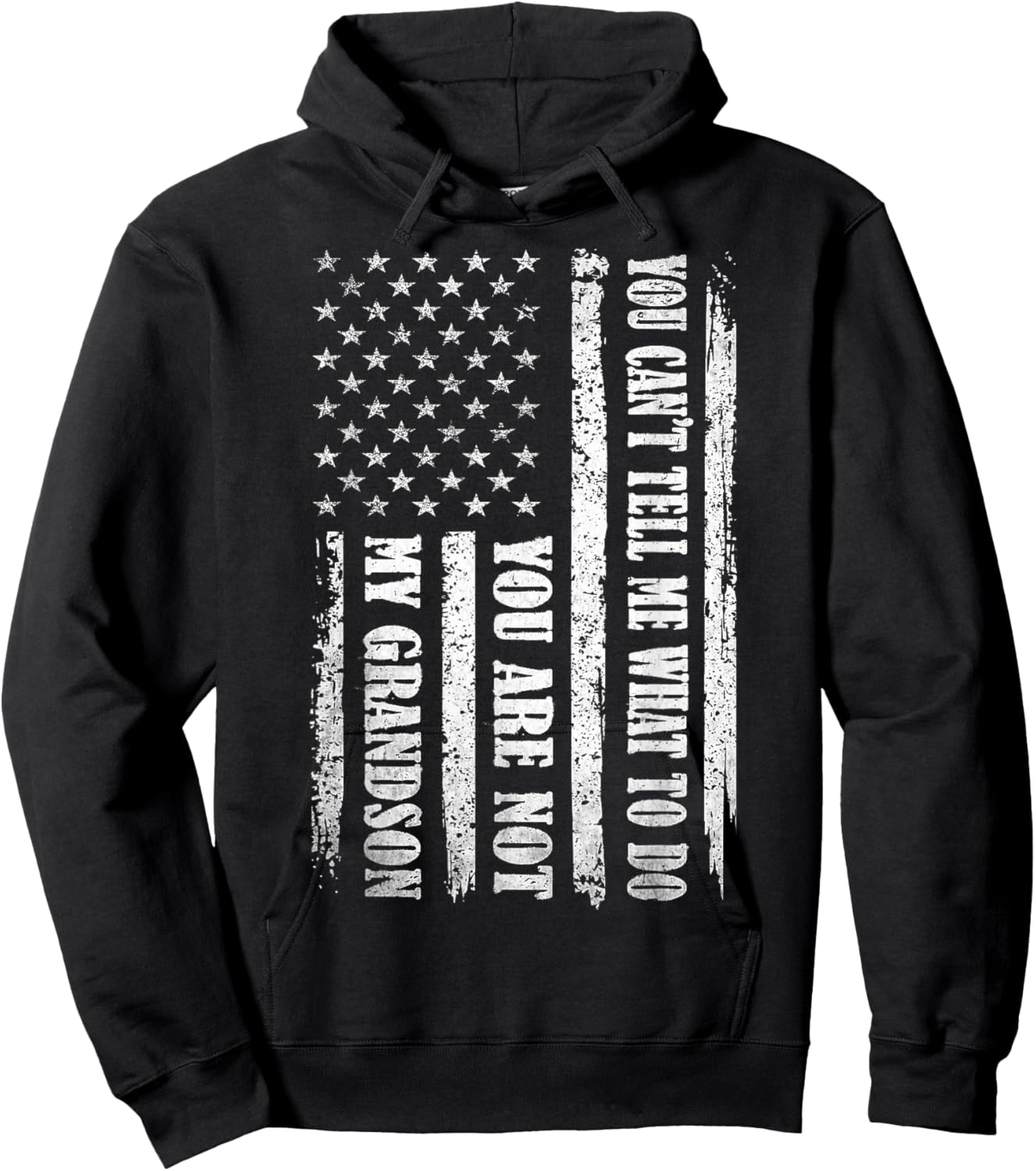 Funny Father Day Design for Daddy Papa Men from Grandson Dad Hoodie - Hoodie | Black