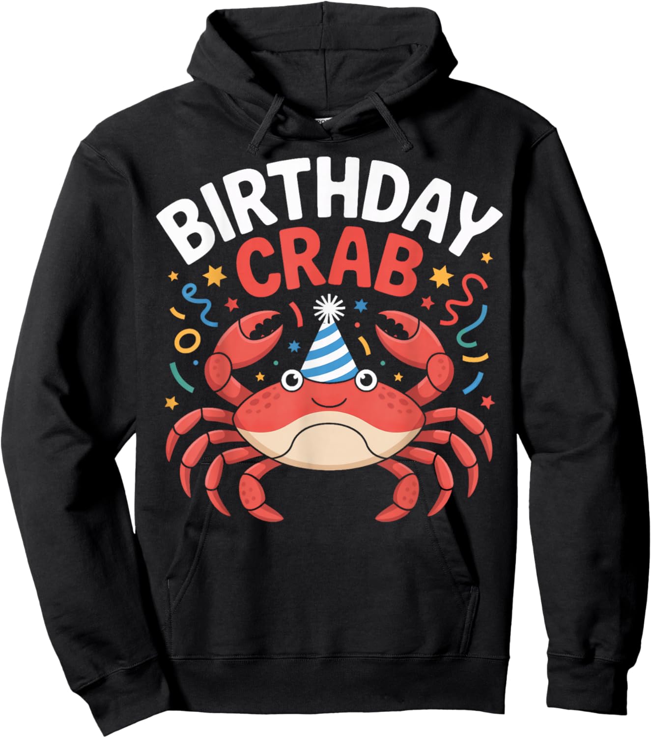 Birthday Crab Dancing Claws Party Hoodie - Hoodie | Black