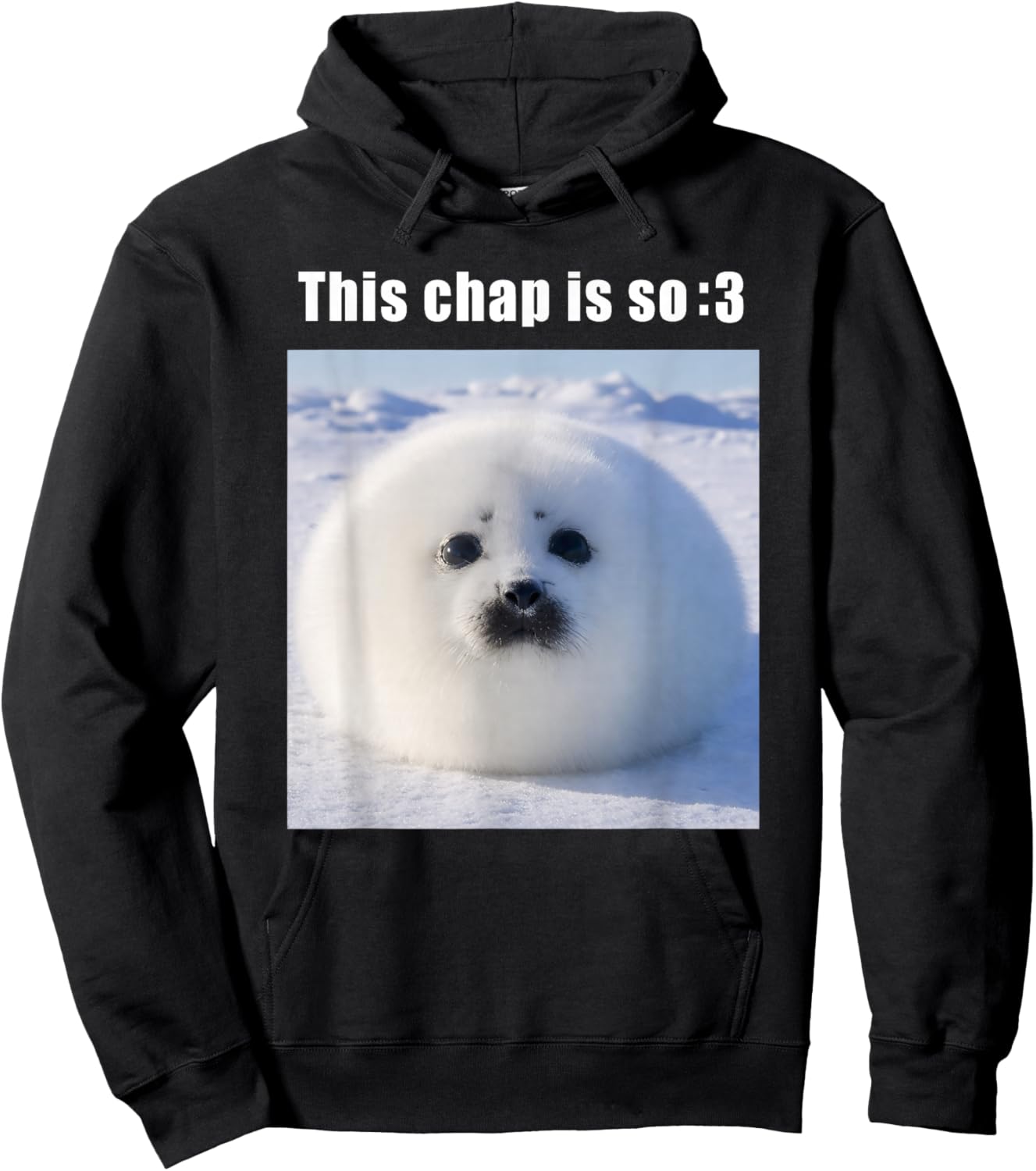 This Chap is So :3 Silly Seal Meme Hoodie - Hoodie | Black