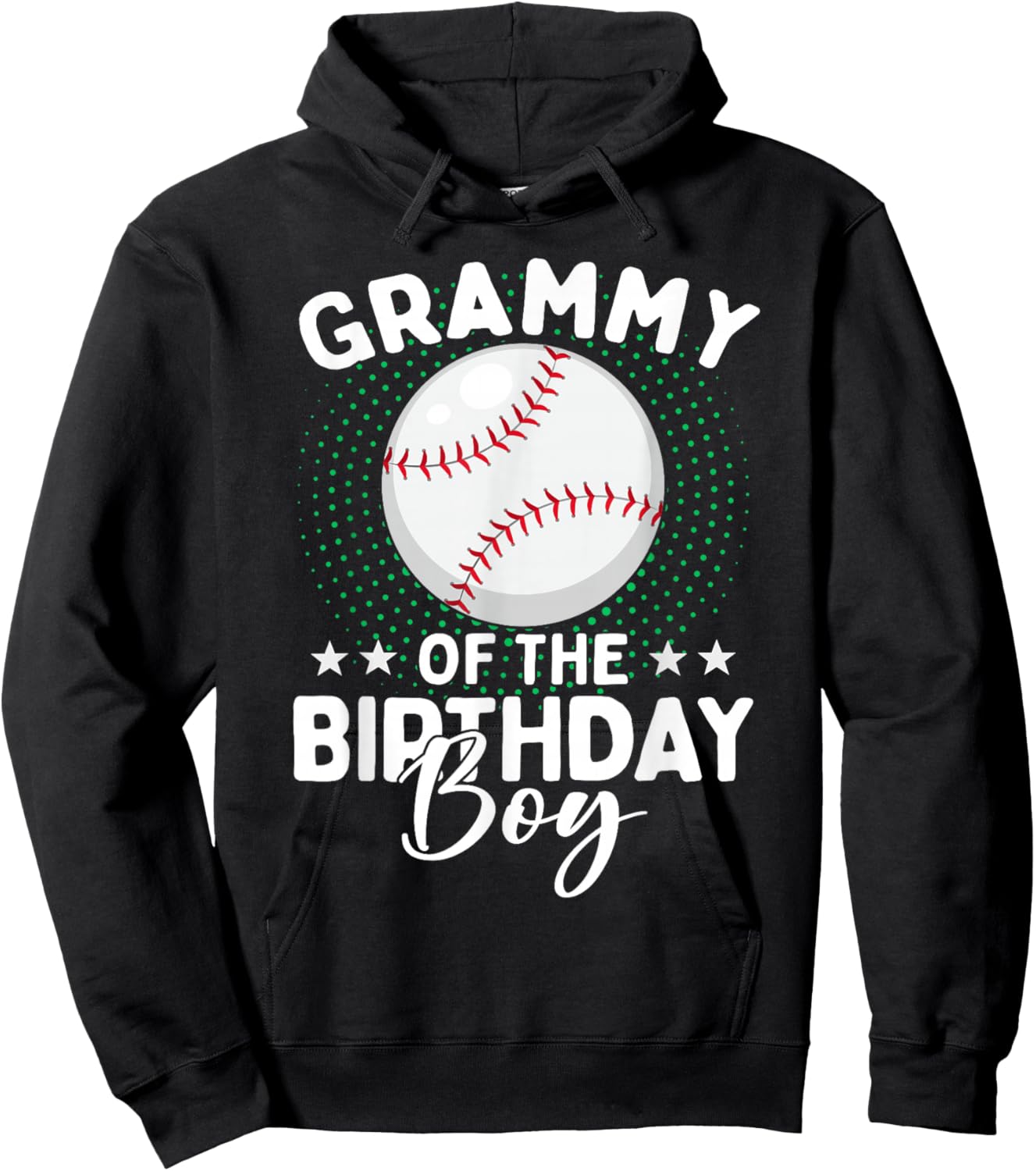 Grammy of The Birthday Boy Baseball Player Birthday Hoodie - Hoodie | Black