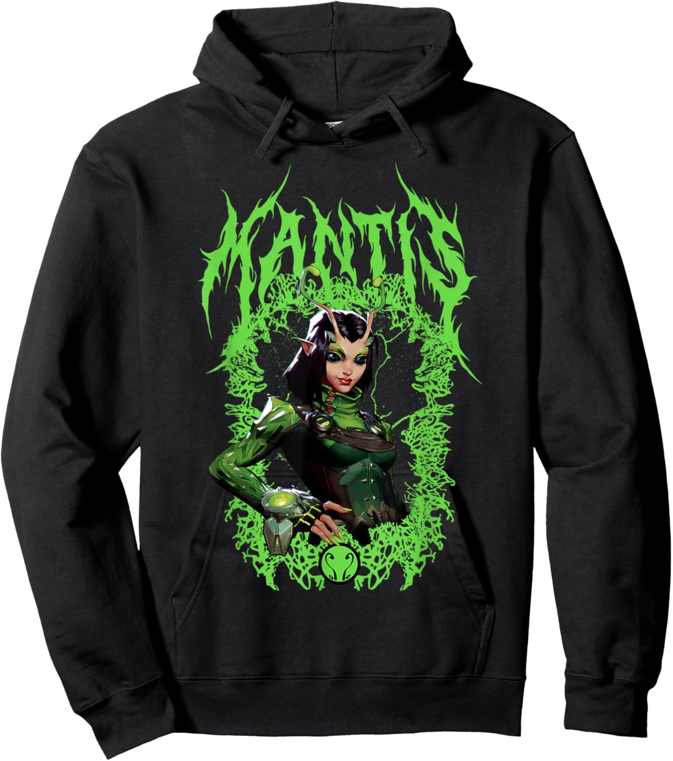 Marvel Rivals Mantis Green Creature Hoodie - Hoodie | Black