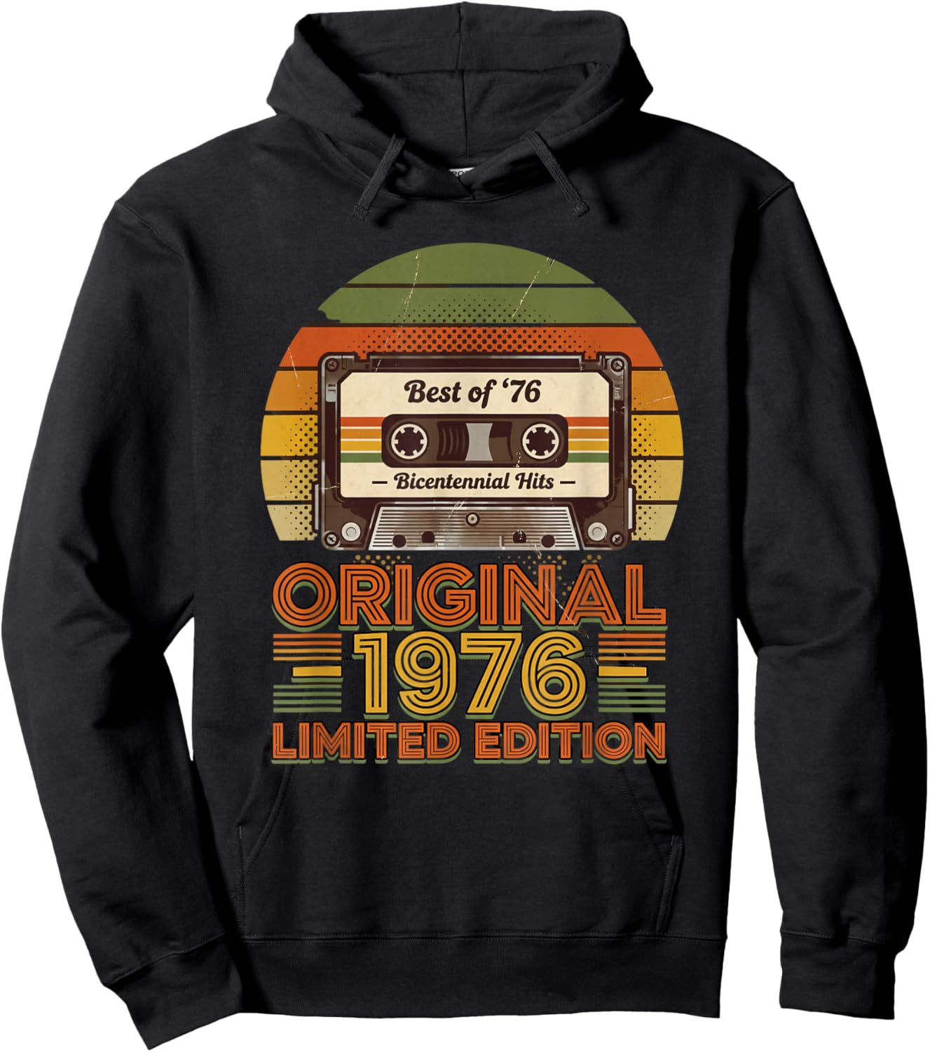 Best of 76 Bicentennial Hits Original 1976 Limited Edition Hoodie - Hoodie | Black