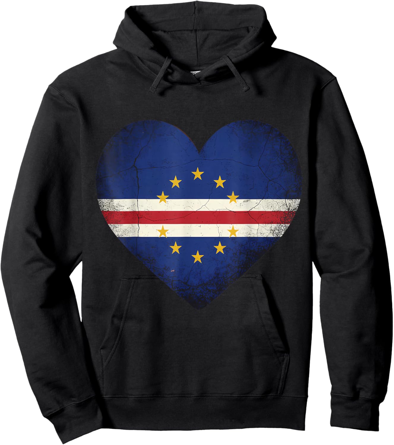 Cape Verde Roots Heart Cabo Verde Cape Verdean Flag Hoodie - Hoodie | Black