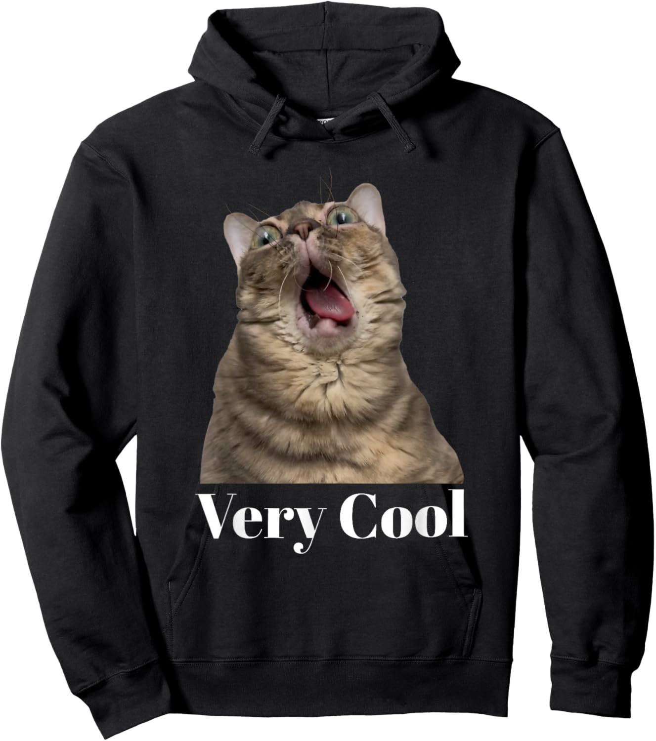 Gumbus Very Cool Funny Brainrot Cat Dank Meme Gen Z Hoodie - Hoodie | Black