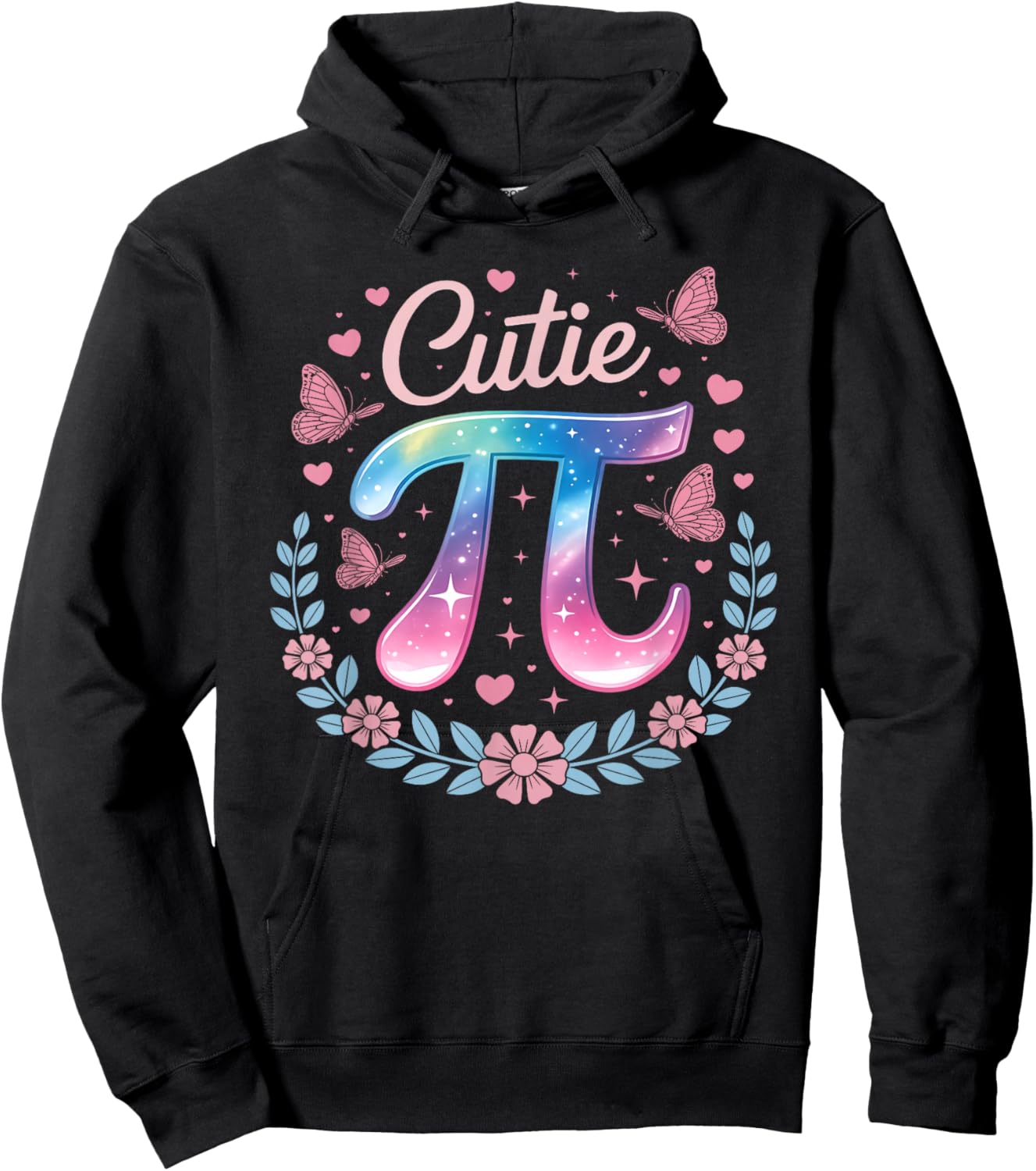 Cutie Pi Day Women Kids Men Toddler Math Teacher Student Kid Hoodie - Hoodie | Black