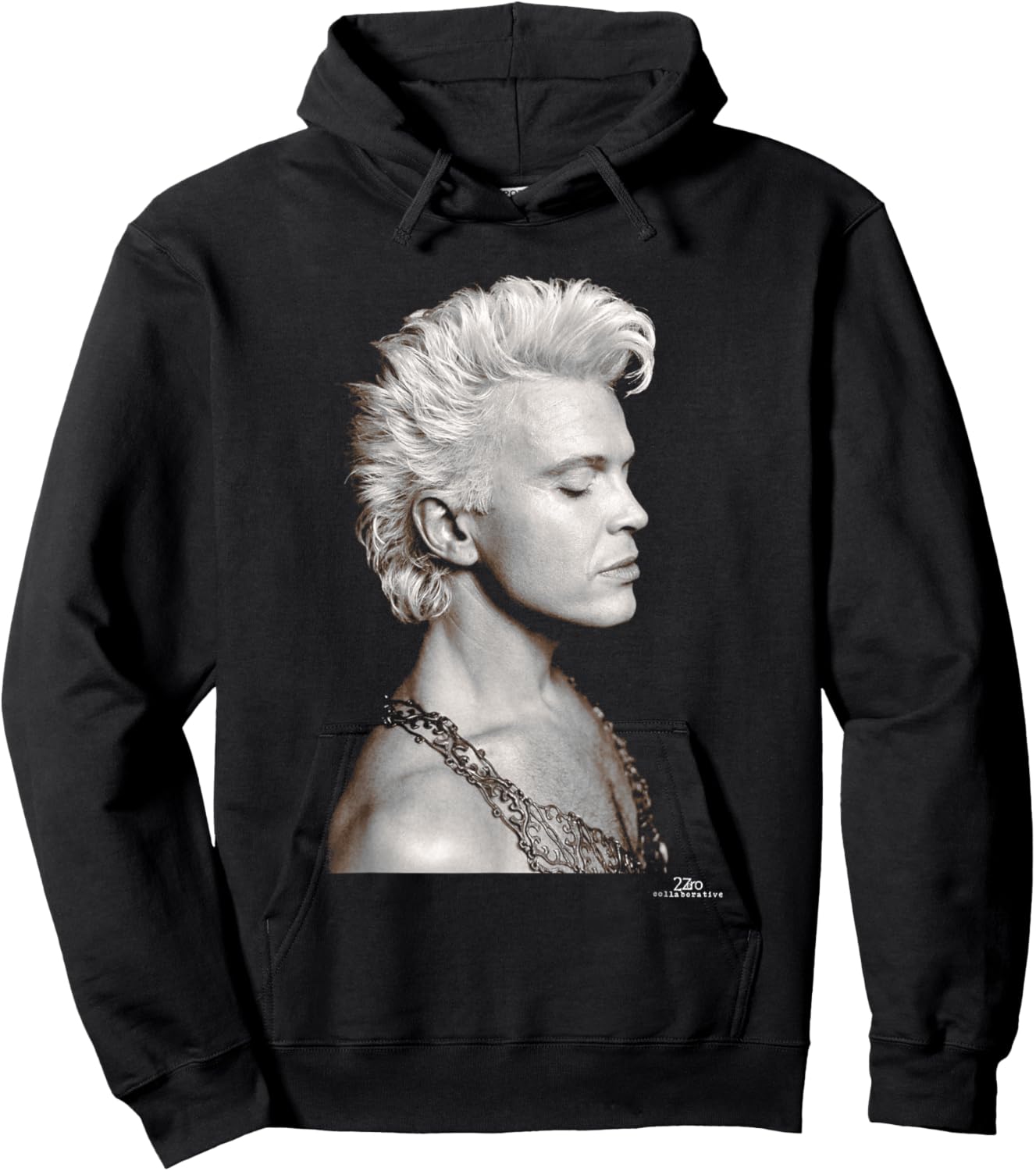 Billy Idol Cradle of Love Era by Phil Nicholls Hoodie - Hoodie | Black