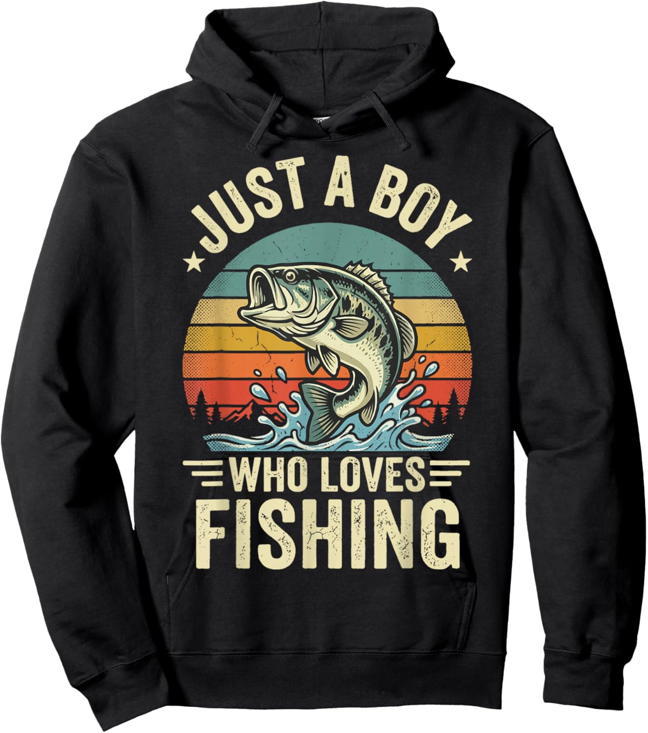 Just A Boy Who Loves Fishing Hoodie - Hoodie | Black