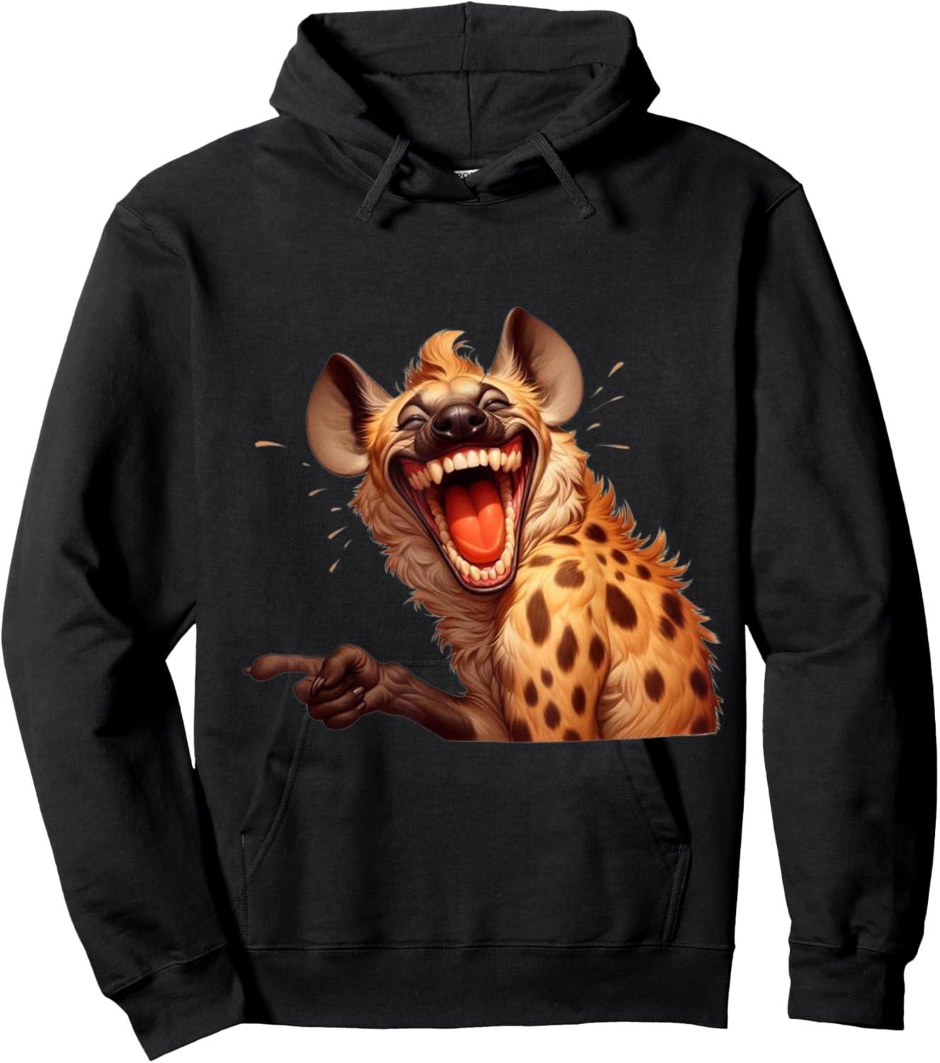 Humorous Hyena. Hoodie - Hoodie | Black
