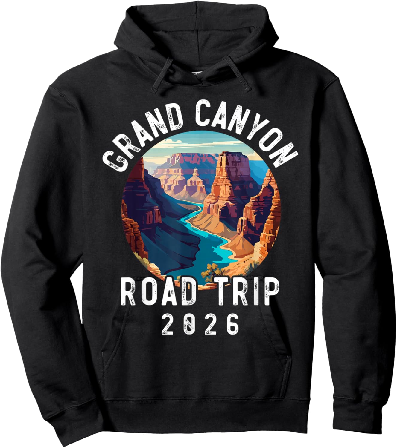 Grand Canyon National Park, Family Souvenir Road Trip 2026 Hoodie - Hoodie | Black