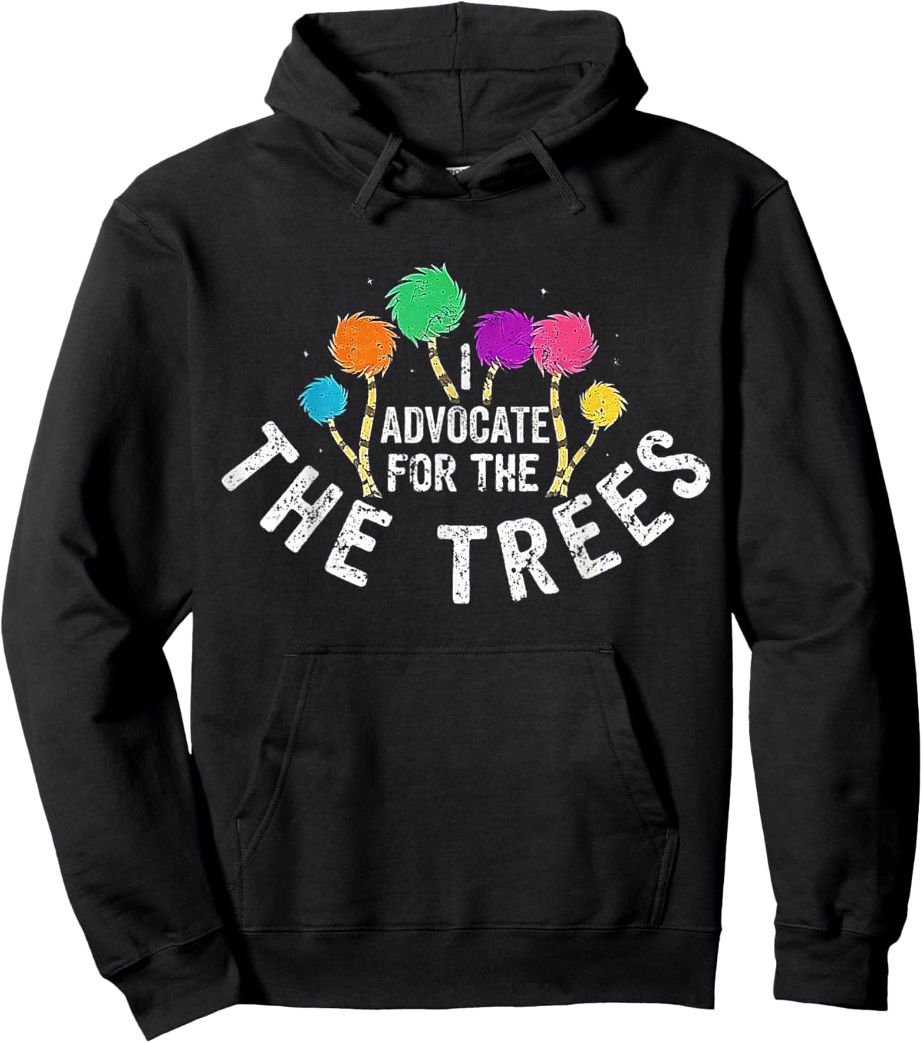 Funny Speak Trees Hoodie - Hoodie | Black