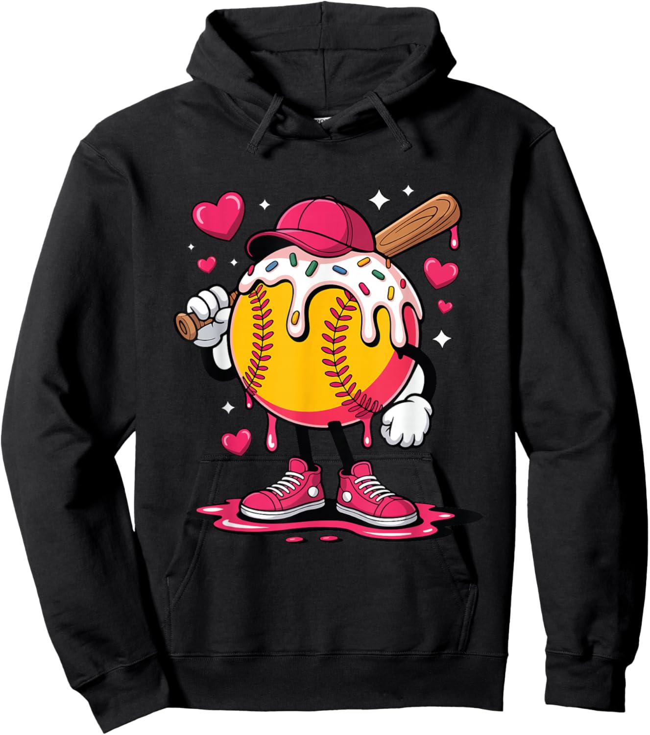 Youth Boy Girl Valentine Hoodie - Hoodie | Black