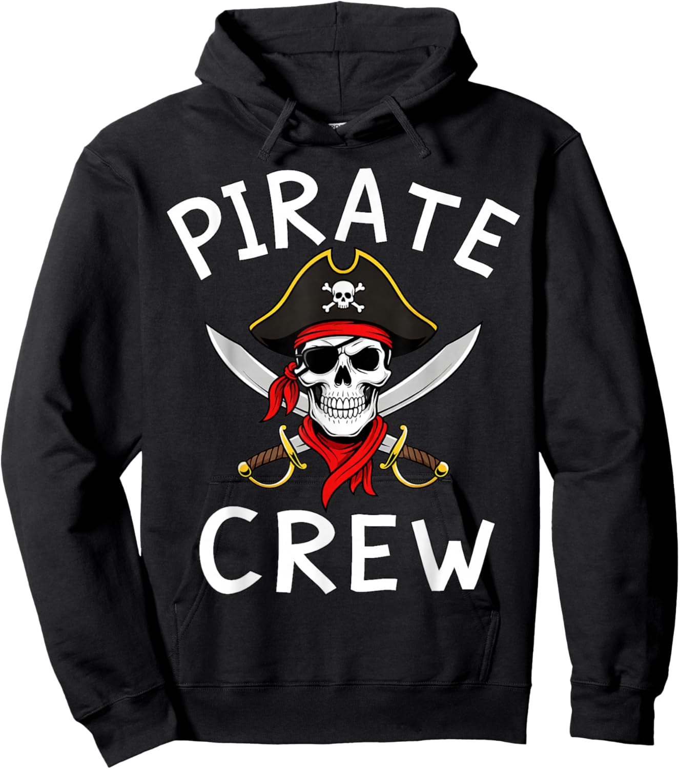 Kids Boys Pirate Crew Birthday Party Supplies Group Matching Hoodie - Hoodie | Black