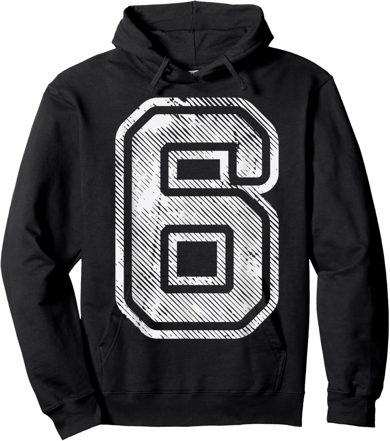 Number 6 Funny Matching 67 Meme Halloween 6th Birthday Kids Hoodie - Hoodie | Black