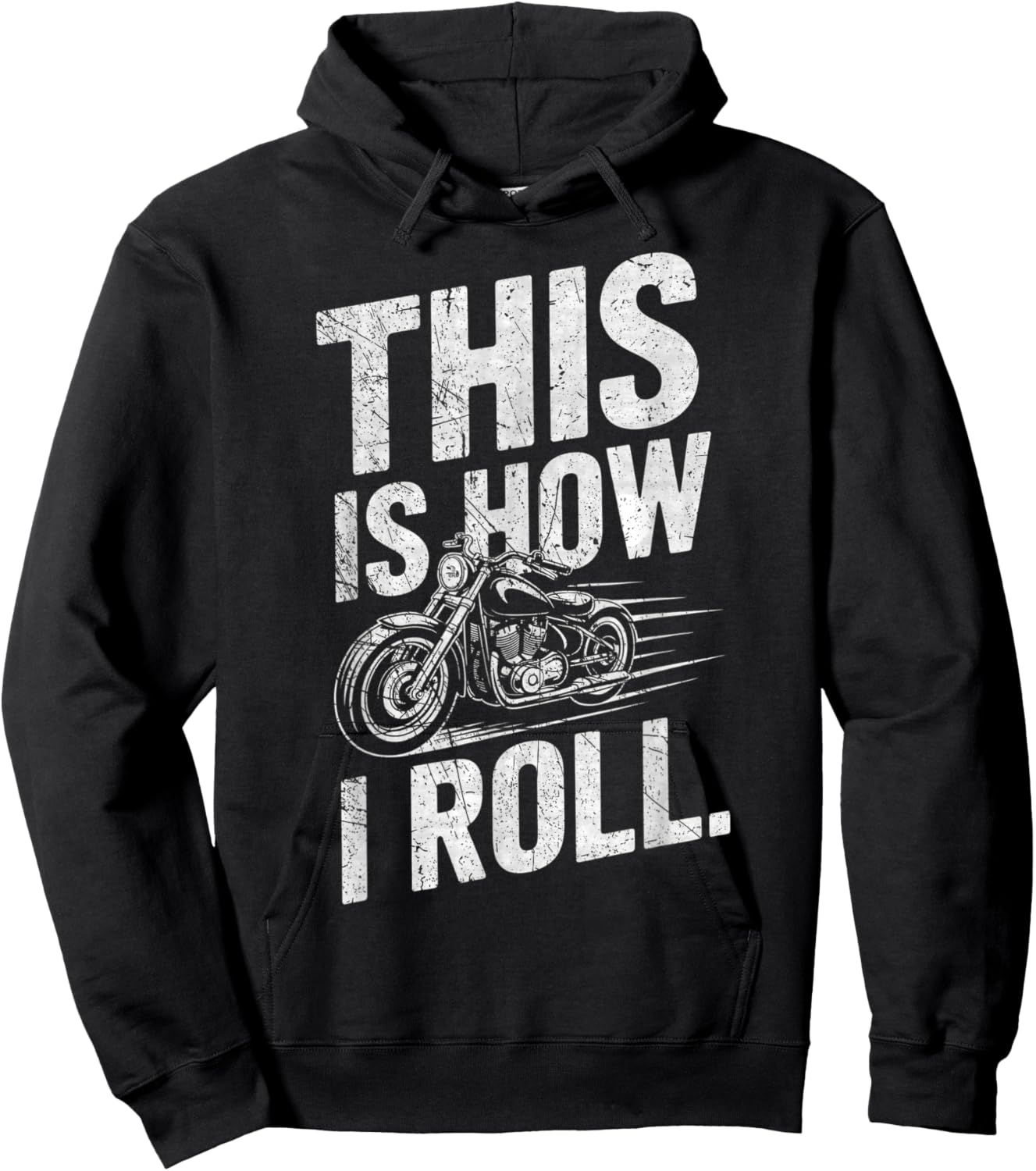 This is How I Roll Motorcycle Apparel - Motorcycling Lover Hoodie - Hoodie | Black