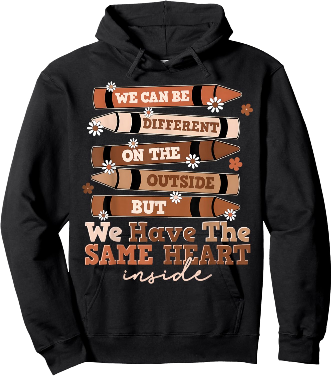 Black History Month Different Outside Same Heart Inside Hoodie - Hoodie | Black