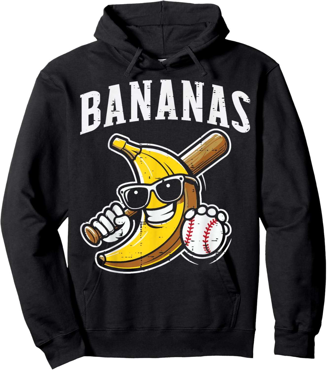 Banana Funny Men Women Kids Youth Boys Women Teen Hoodie - Hoodie | Black