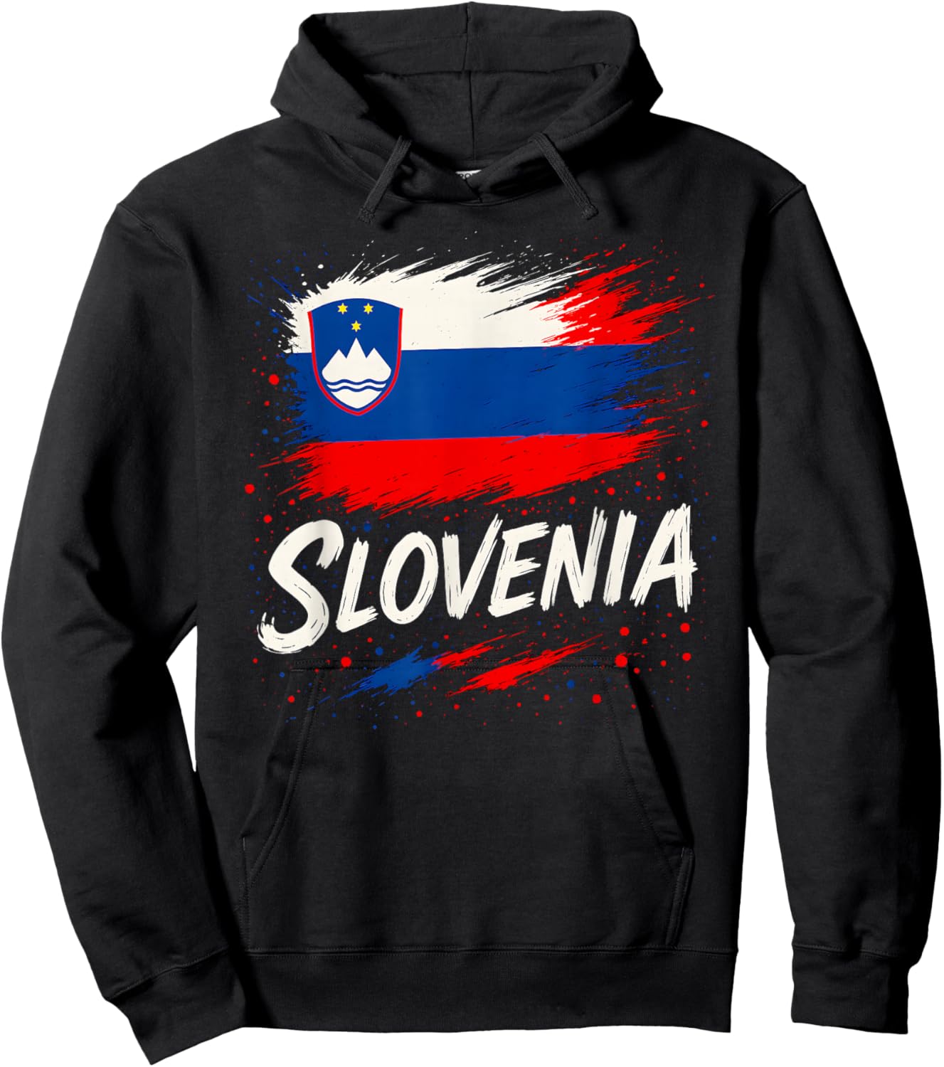 Slovenia Slovenian Flag Hoodie - Hoodie | Black