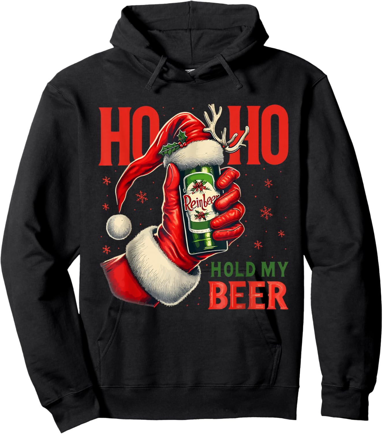 Christmas Beer Hoodie - Hoodie | Black