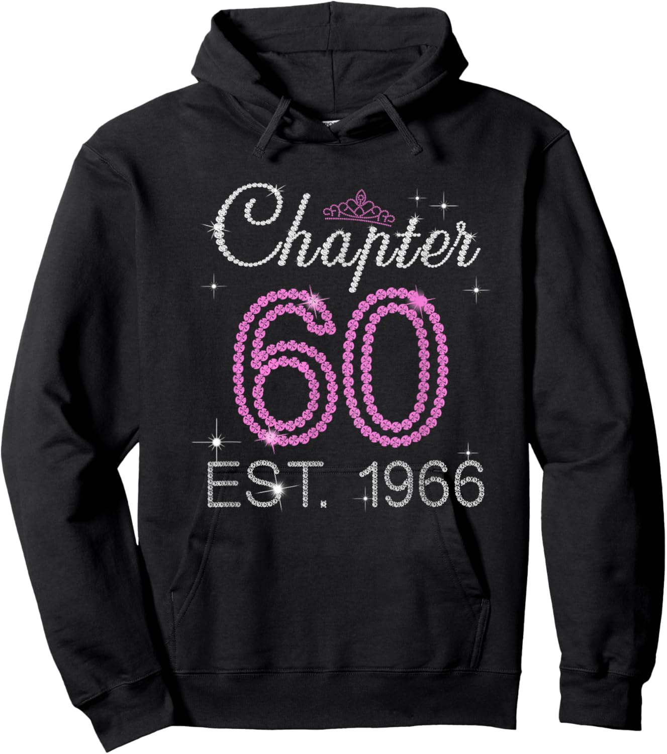 Chapter 60 Est 1966 60 Years Old 60th Birthday Queen Women Hoodie - Hoodie | Black