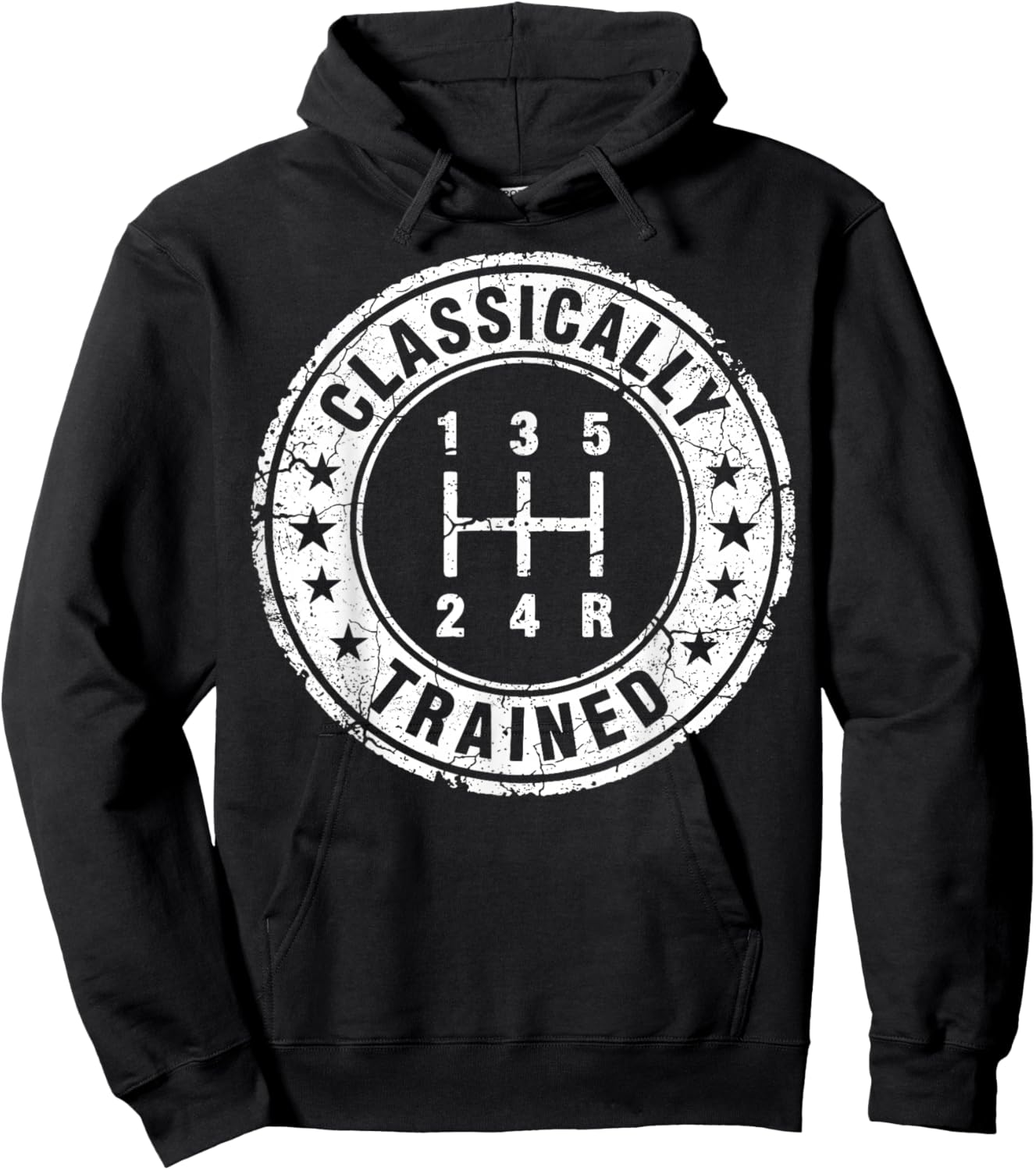 Classically Trained Car Guy Manual Transmission Stick Shift Hoodie - Hoodie | Black