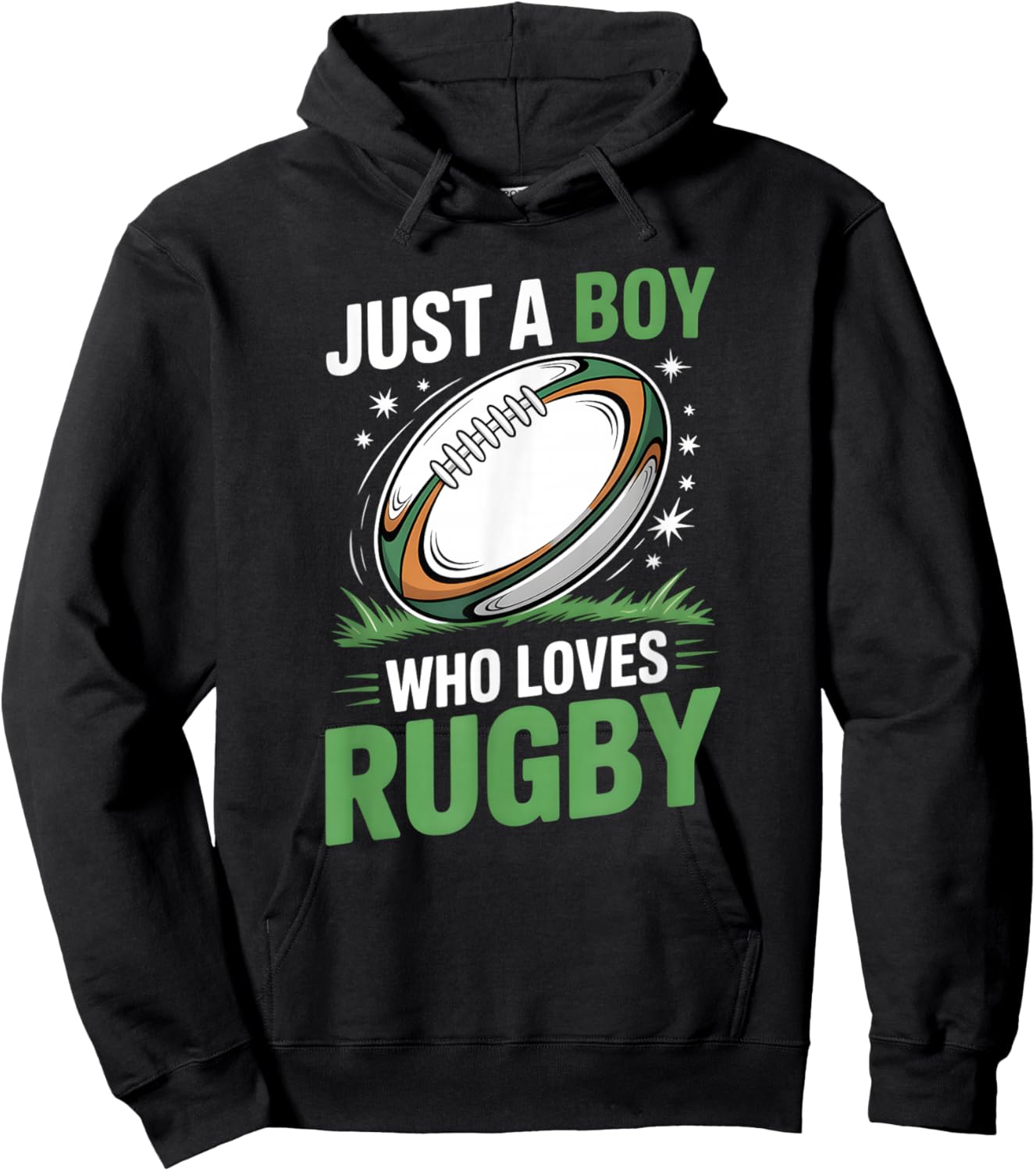 Boys Rugby Hoodie - Hoodie | Black