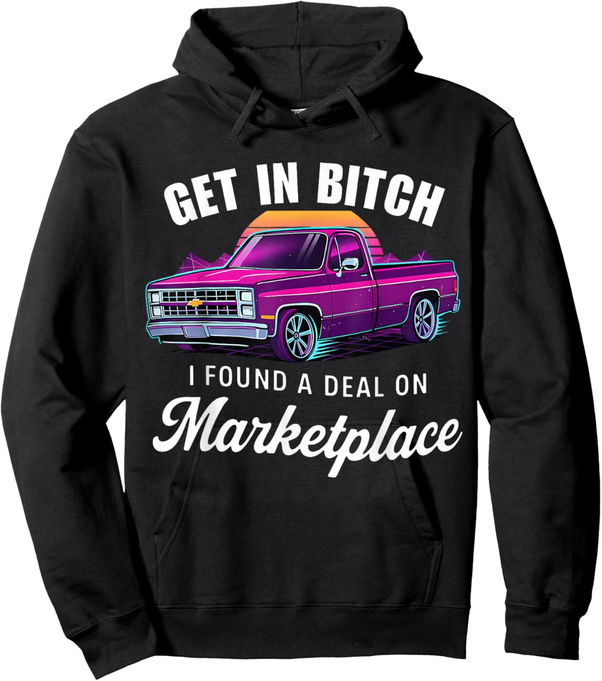 T-Shirt Hoodie - Hoodie | Black