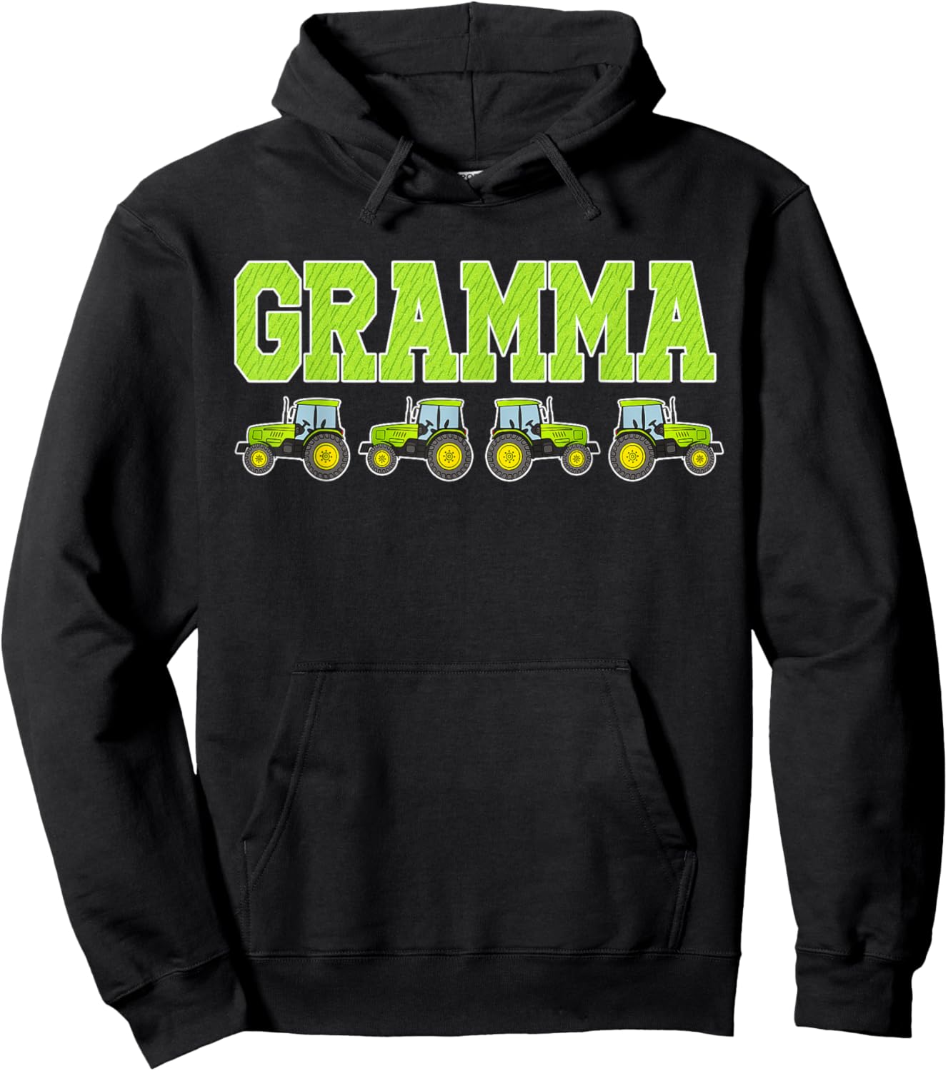 Gramma Tractor Farm Trucks Family Party Hoodie - Hoodie | Black
