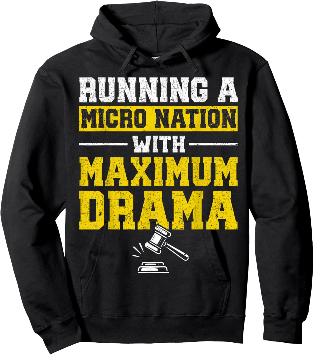 Auction Running A Micro Nation Funny Auctioneer Hoodie - Hoodie | Black