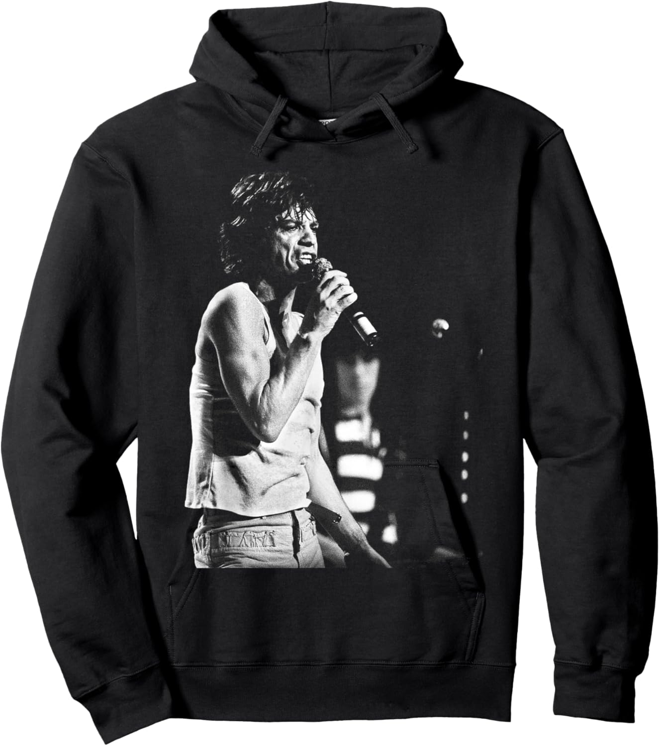 Rolling Stones Singer Mick Jagger Tattoo You Tour Hoodie - Hoodie | Black