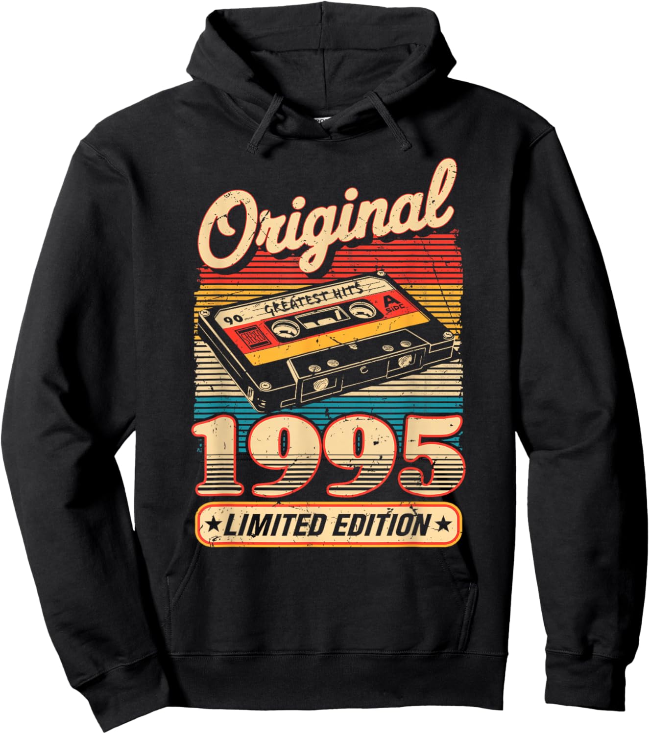 30th Birthday Retro Vintage 1995 Men Women Hoodie - Hoodie | Black