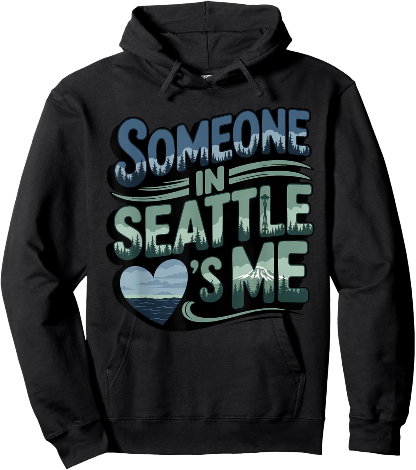 Someone in Seattle Loves Me Hoodie - Hoodie | Black