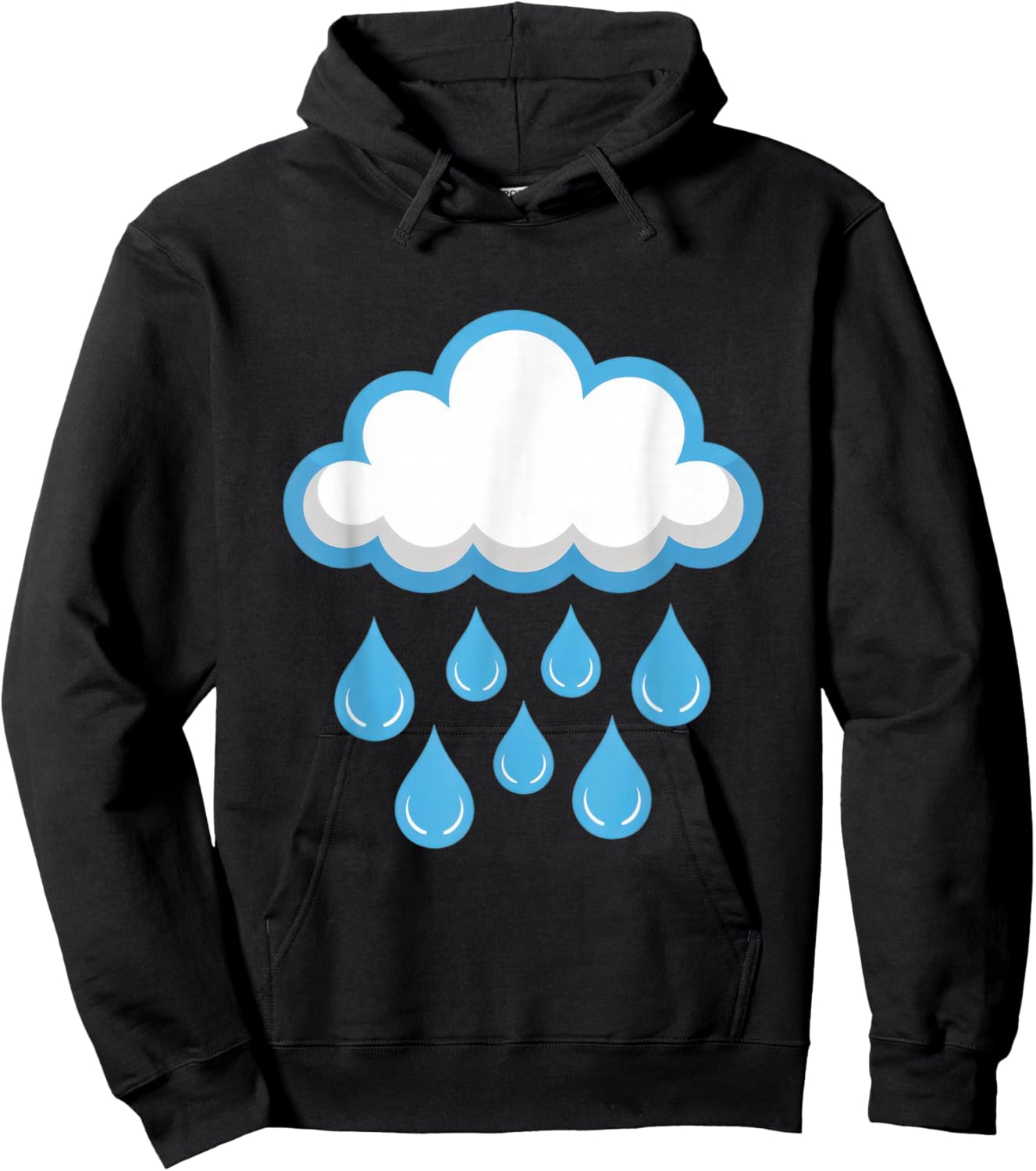 T-Shirt Hoodie - Hoodie | Black