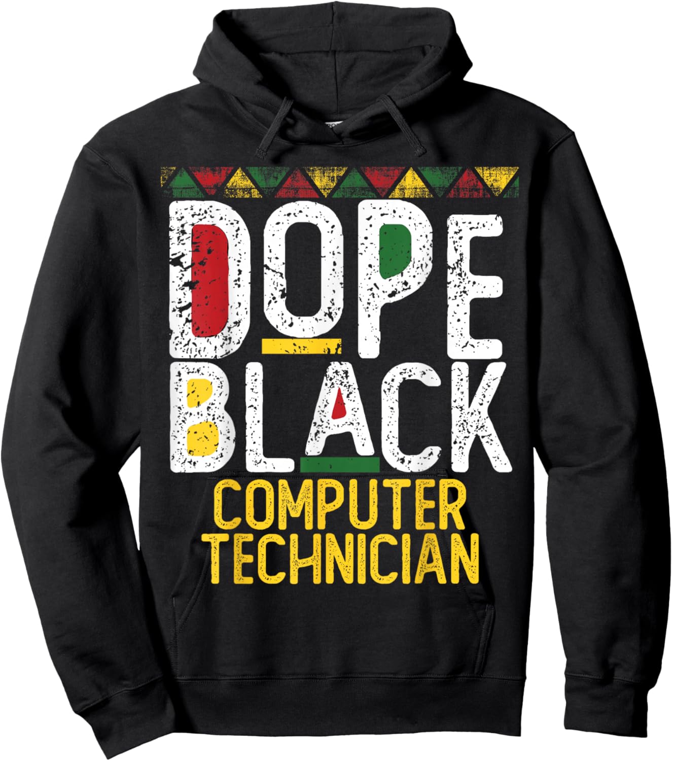 Dope Black Computer Technician Black History Month Hoodie - Hoodie | Black