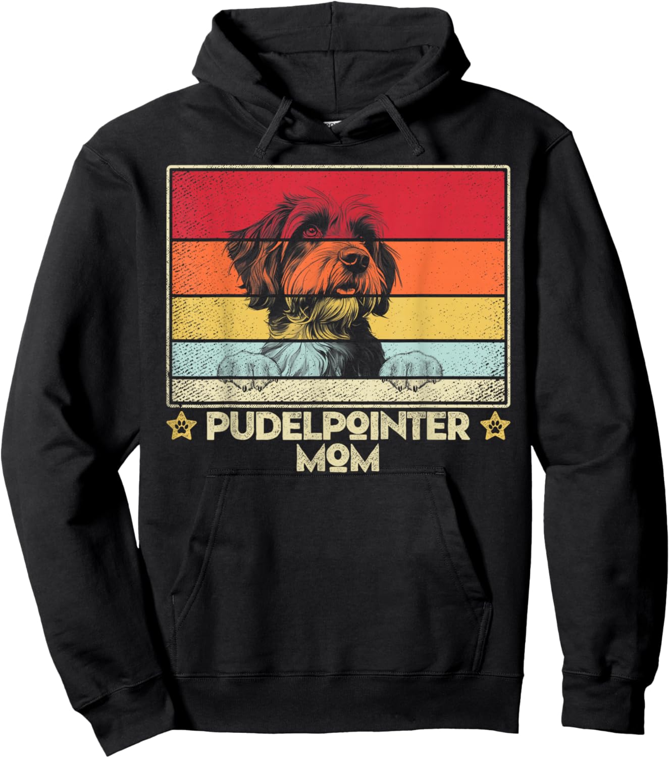 Pudelpointer Mom Classic Retro Vintage Style Hoodie - Hoodie | Black