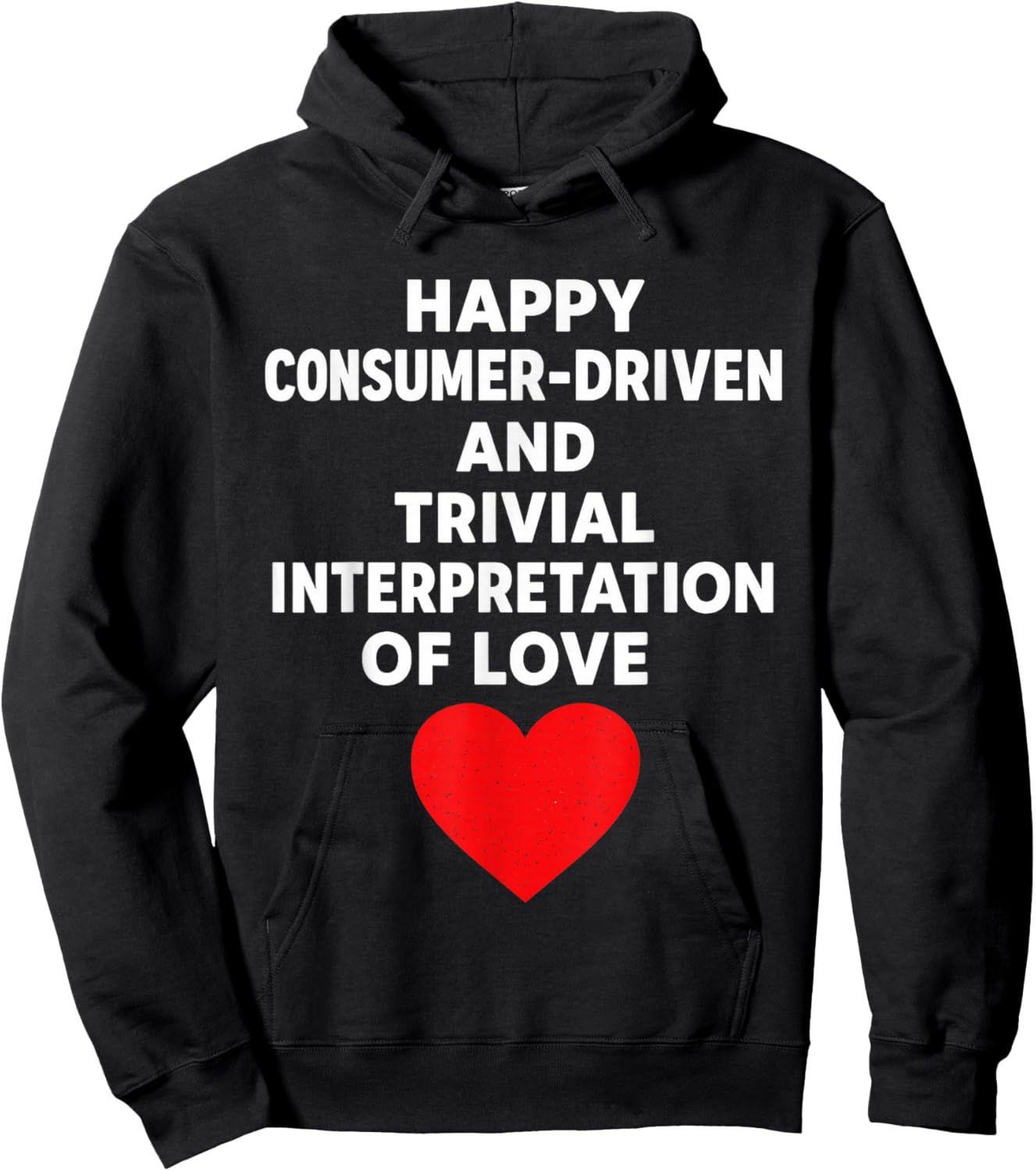 Anti Valentines Day Sarcastic Singles Awareness Day Hoodie - Hoodie | Black