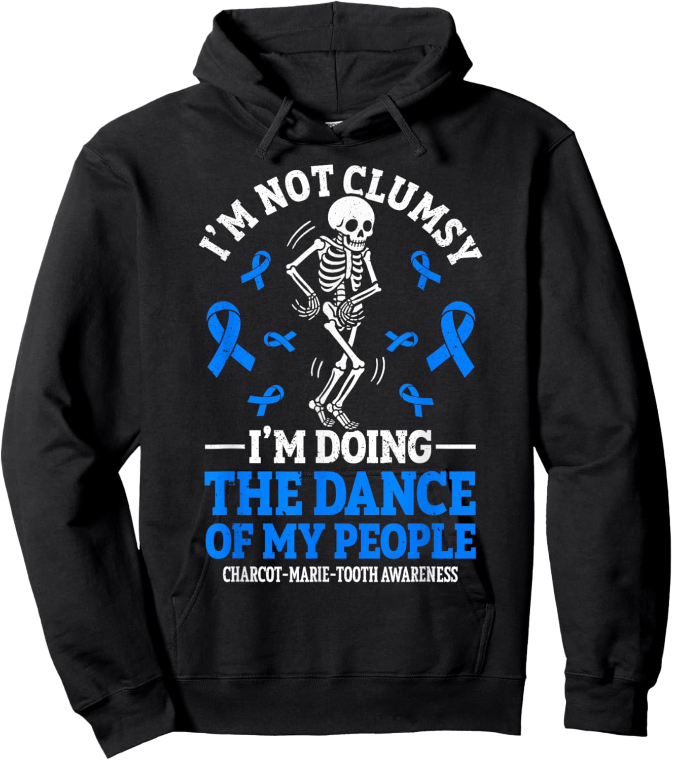 Charcot Marie Tooth Disease Funny CMT Warrior Hoodie - Hoodie | Black