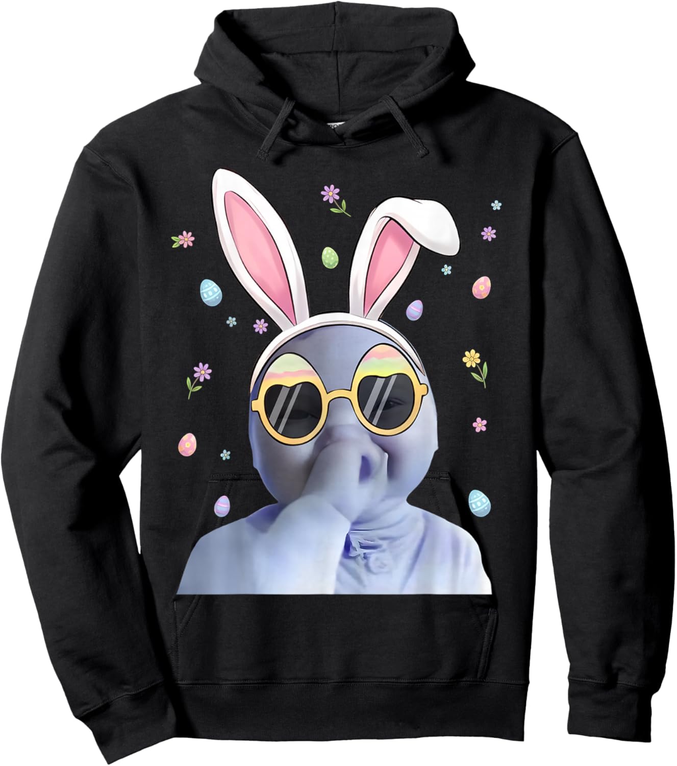 Ai Baby Meme Funny Niche Ai Baby Easter Day Party Hoodie - Hoodie | Black