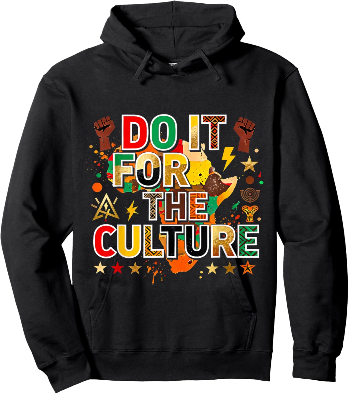 Do It for The Culture Black Pride African Heritage Design Hoodie - Hoodie | Black