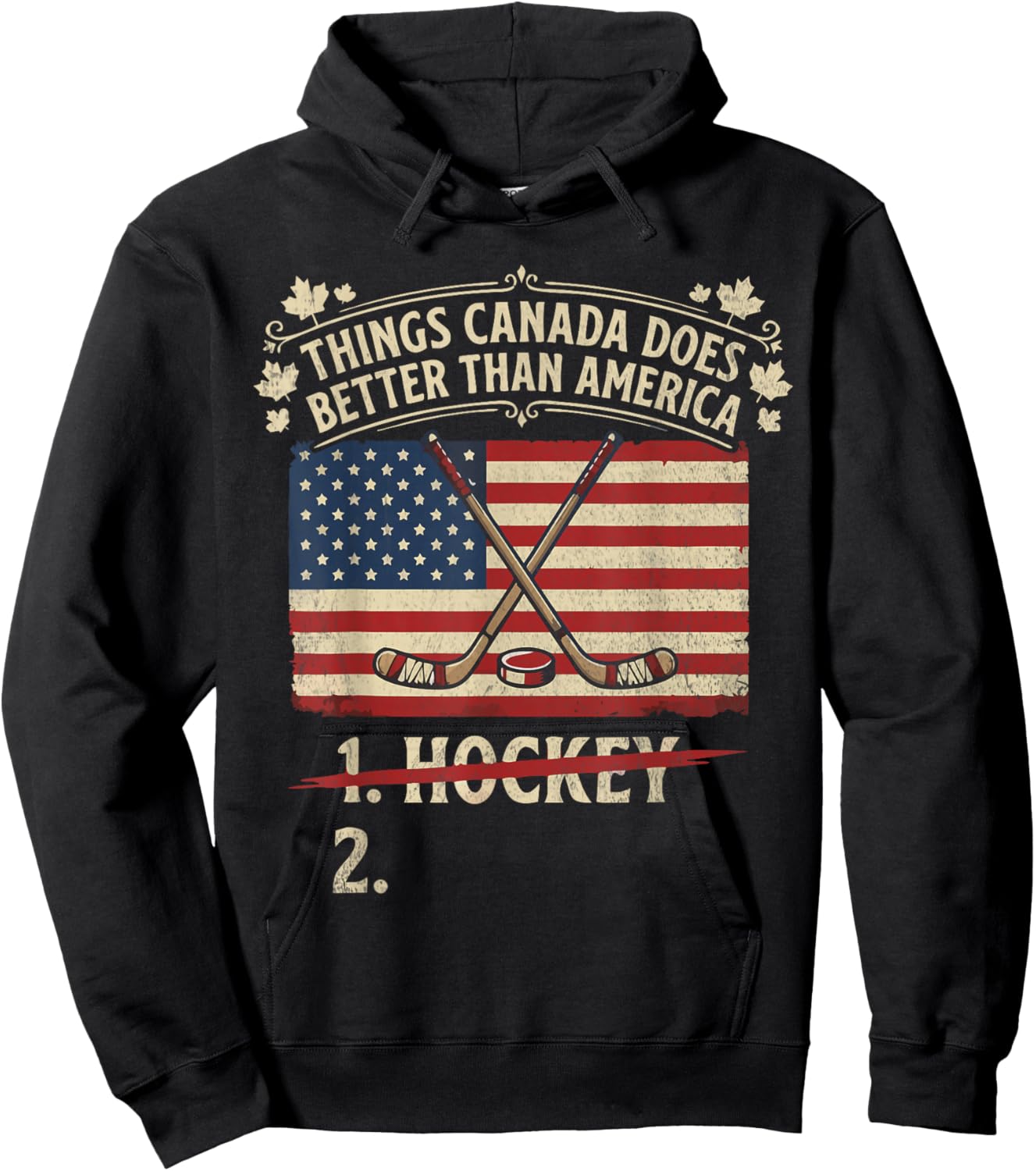 Things Canada Does Better Than America Hoodie - Hoodie | Black