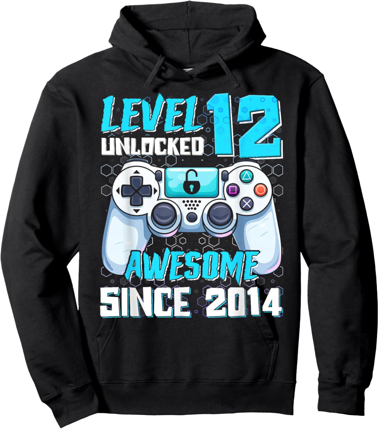 Funny Video Gamer 12th 12 Years Old Birthday Hoodie - Hoodie | Black