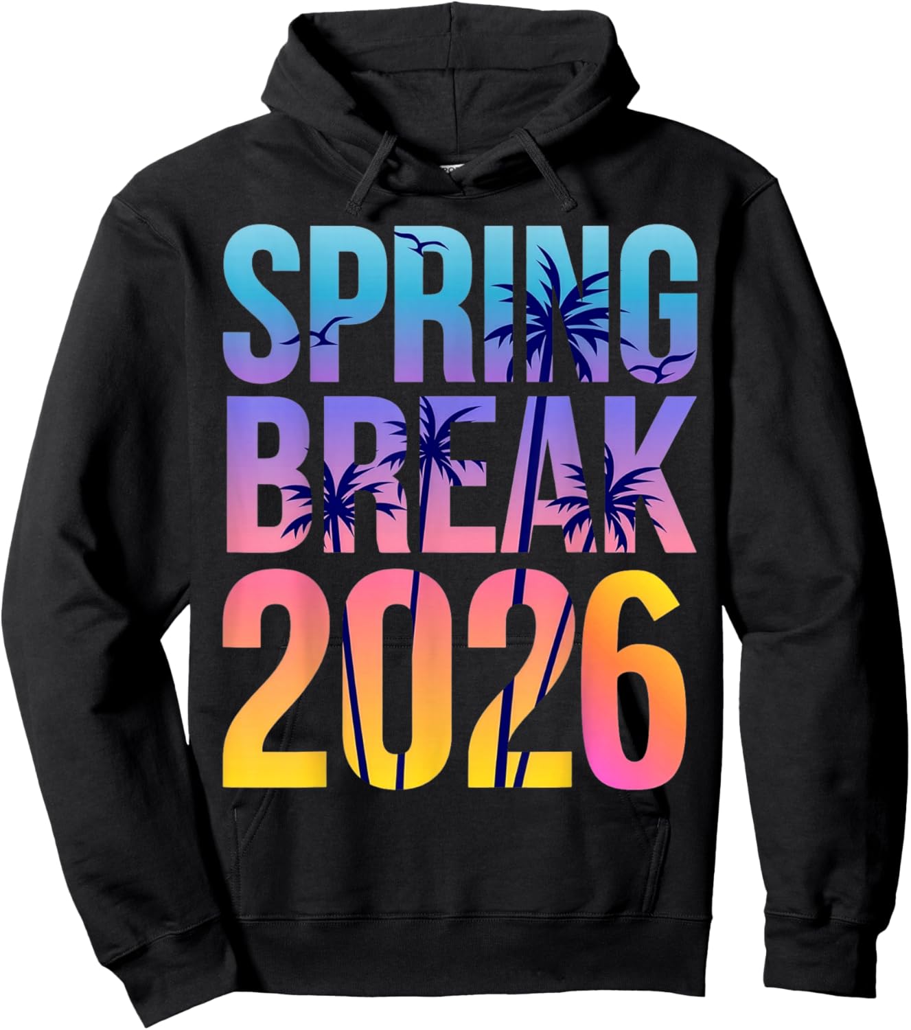 Tie Dye Spring Break Cruise Crew 2026 Family Summer Vacation Hoodie - Hoodie | Black