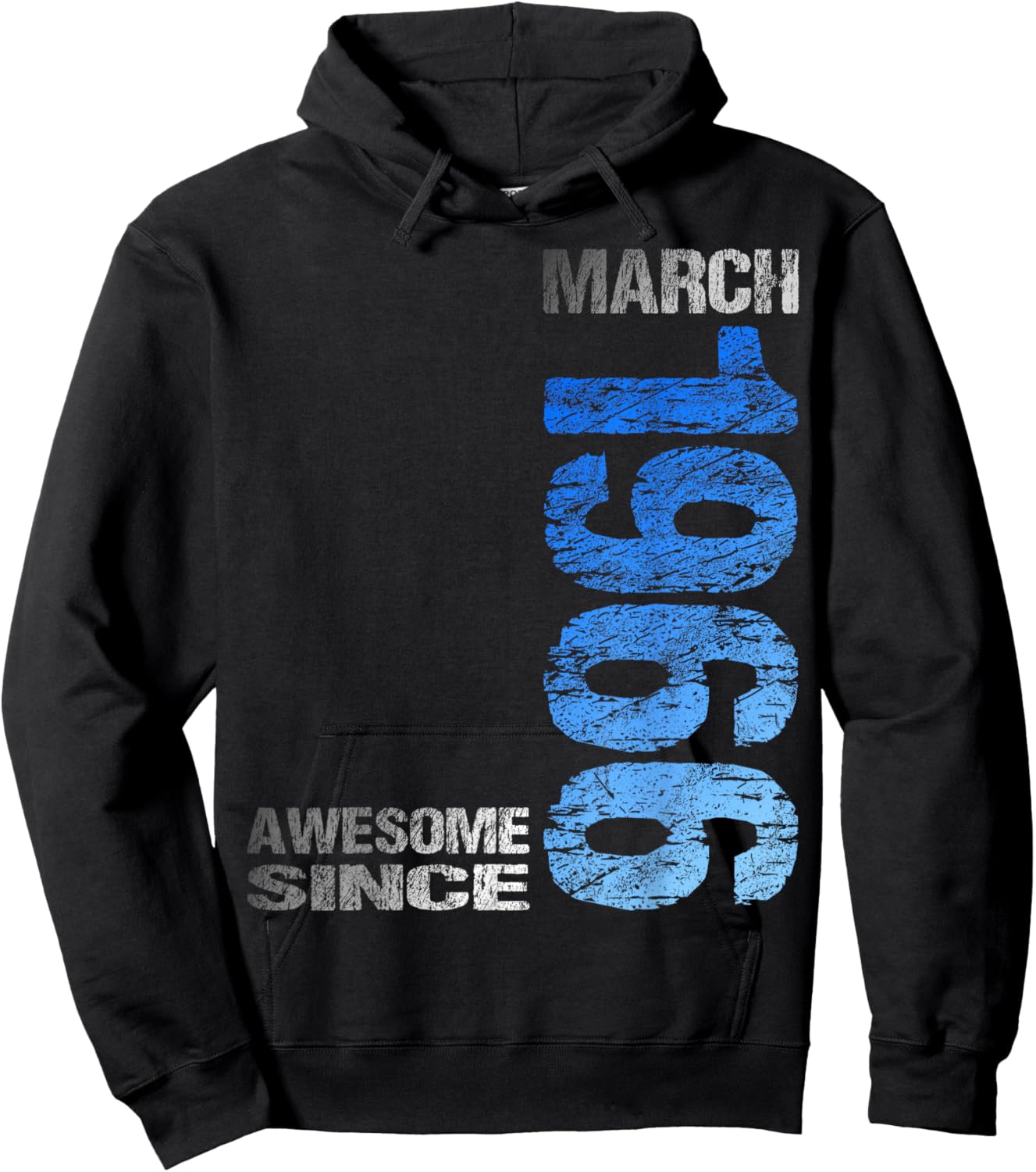 Awesome Since March 1966 Vintage 60. Birthday Hoodie - Hoodie | Black