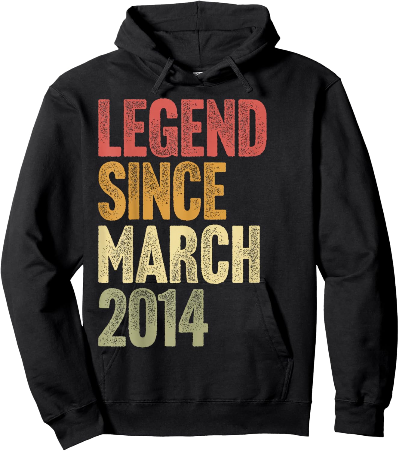 12 Year Old Legend Since March 2014 Retro 12th Birthday Hoodie - Hoodie | Black