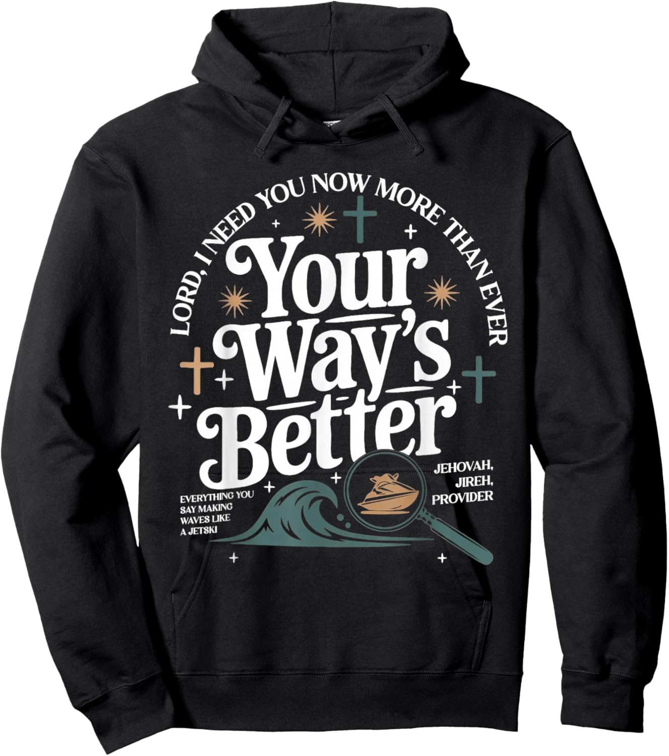 Your Way is Better Proverbs 16:9 Christian Bible Verse Hoodie - Hoodie | Black