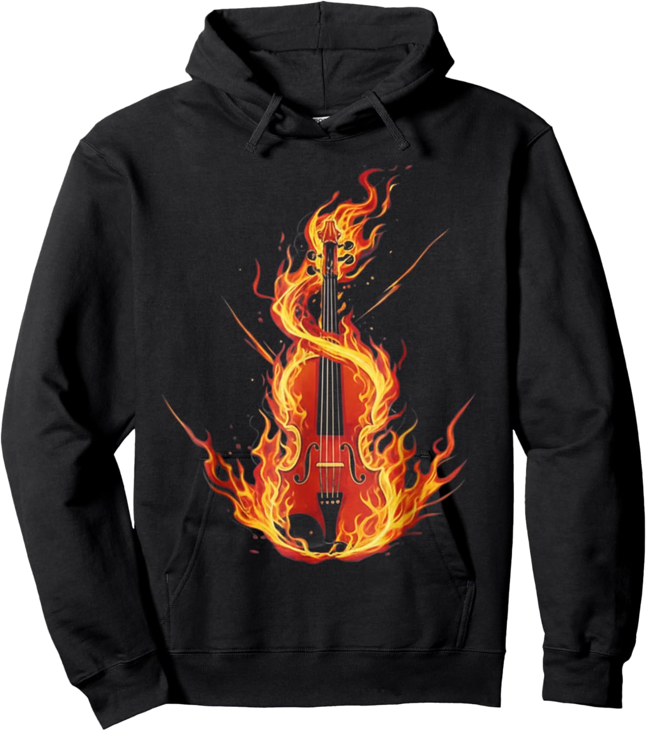 Violinist Music Violin Instrument Women Kids Hoodie - Hoodie | Black