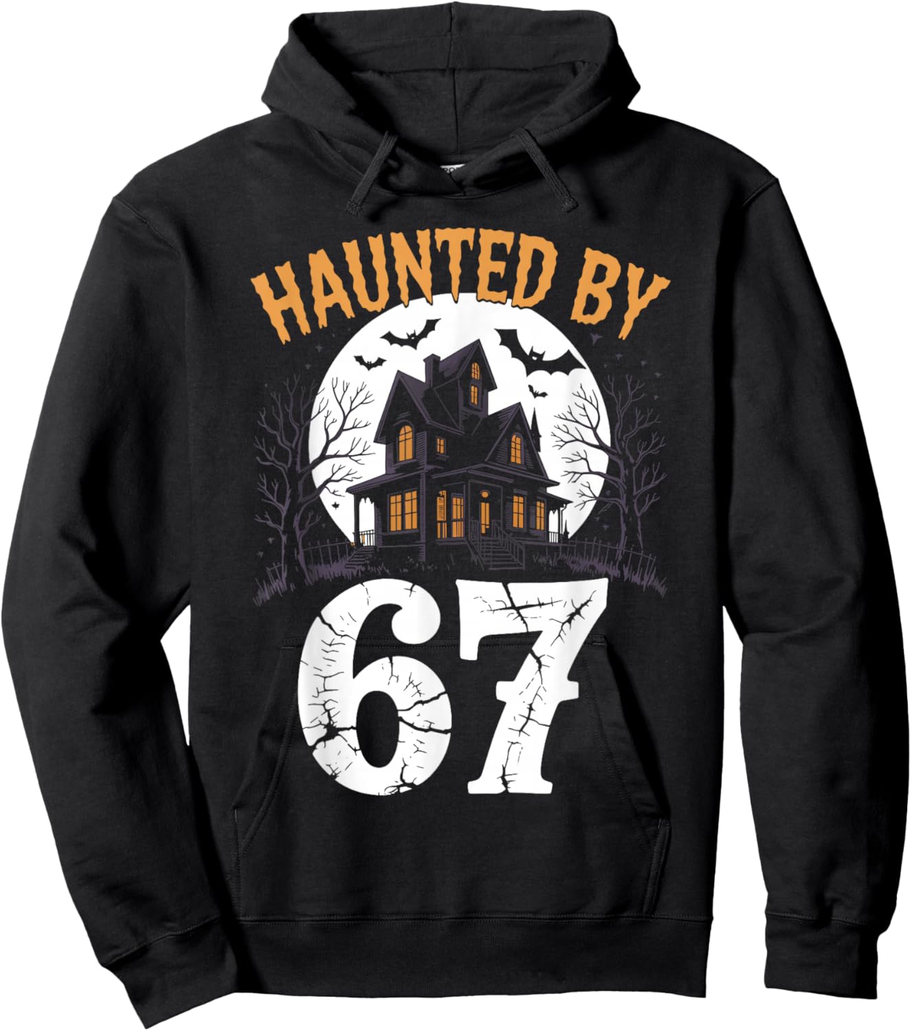 67 Meme Halloween Costume Brainrot Haunted 6 7 Six Seven Hoodie - Hoodie | Black
