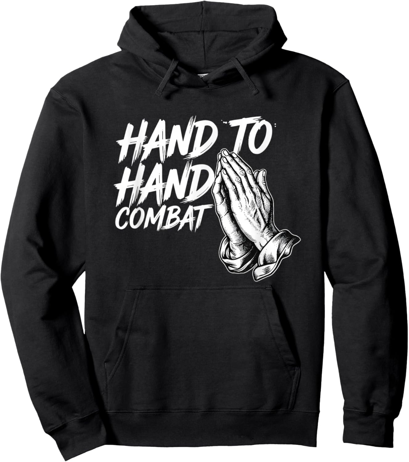 Hand to Hand Combat Christian Prayer Hoodie - Hoodie | Black