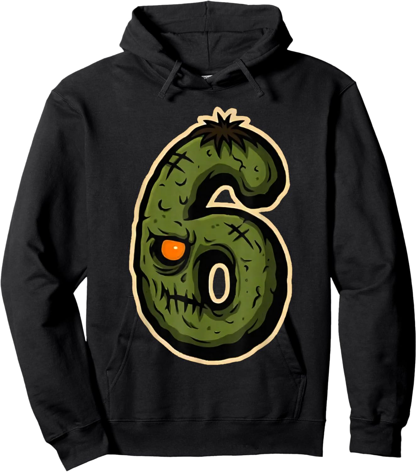 Number 6 Monster 67 Meme Matching Couple Halloween Costume Hoodie - Hoodie | Black