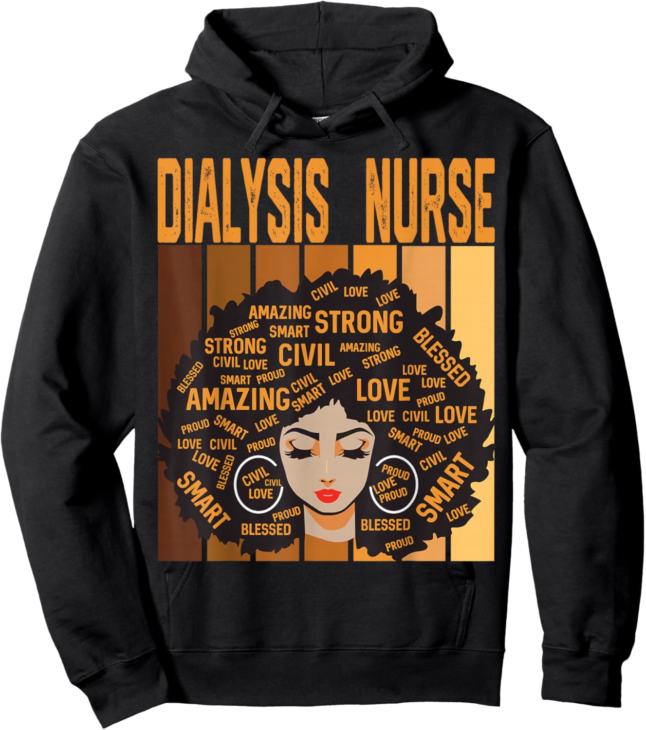 Dialysis Nurse Powerful Black History Month Black Pride Hoodie - Hoodie | Black