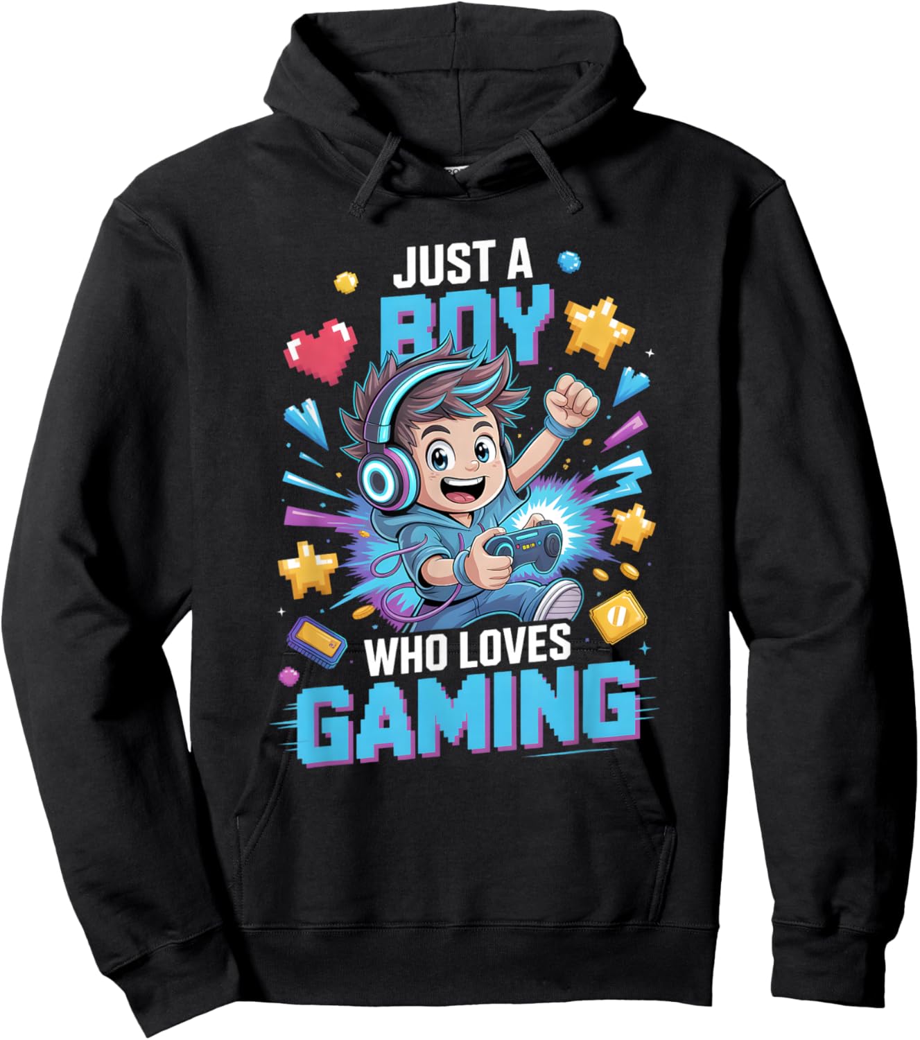 Boys Gaming Hoodie - Hoodie | Black